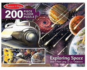 Напольный пазл – Космос, 200 деталей (Melissa&Doug, 8909M_md)